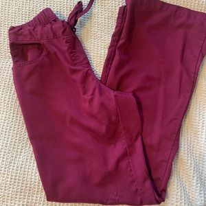 Wine Colored Grey’s Anatomy Scrub Pants 🩺🔮💉Size Extra Small